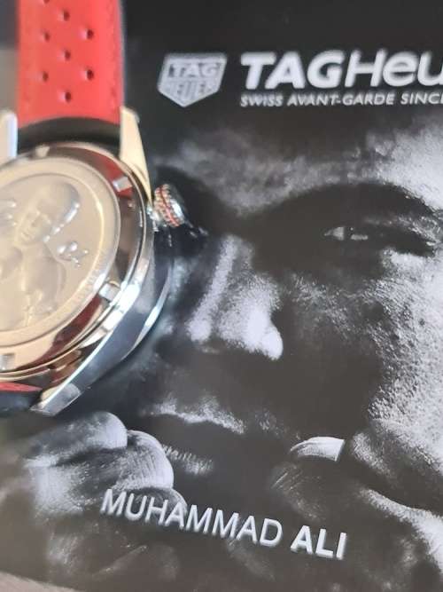 TAG Heuer Carrera Calibre 5 Muhammad Ali Limited Edition Automatic Black Dial Men`s Watch WAR2A11