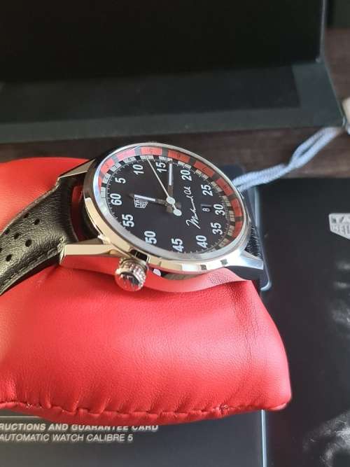 TAG Heuer Carrera Calibre 5 Muhammad Ali Limited Edition Automatic Black Dial Men`s Watch WAR2A11