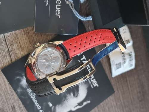 TAG Heuer Carrera Calibre 5 Muhammad Ali Limited Edition Automatic Black Dial Men`s Watch WAR2A11