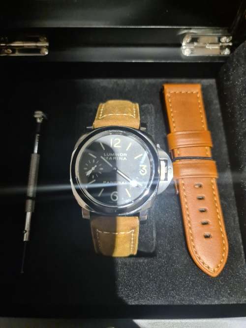 2015 PANERAI LUMINOR MARINA PAM111 / PAM00111 SANDWICH MARINA DIAL FULL SET COMPLETE LNIB