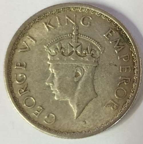 INDIA SILVER HALF RUPEE 1940 AS PER PICS NO RESERVE AUCTION
