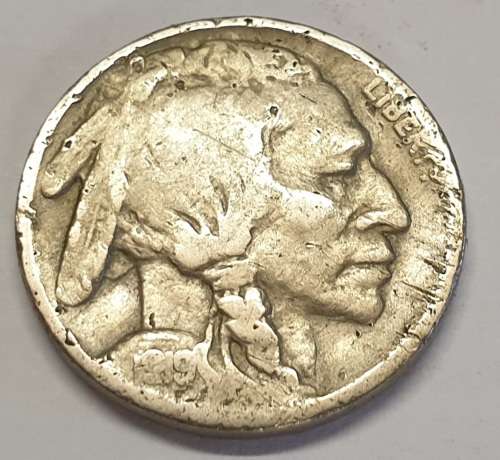 Indian Head Buffalo Five Cents as per images