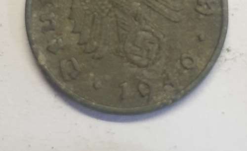 Eagle on Swastika 1940 Reichspfennig PLUS 1904,1907,1913 and 1915 One Reichspfennig