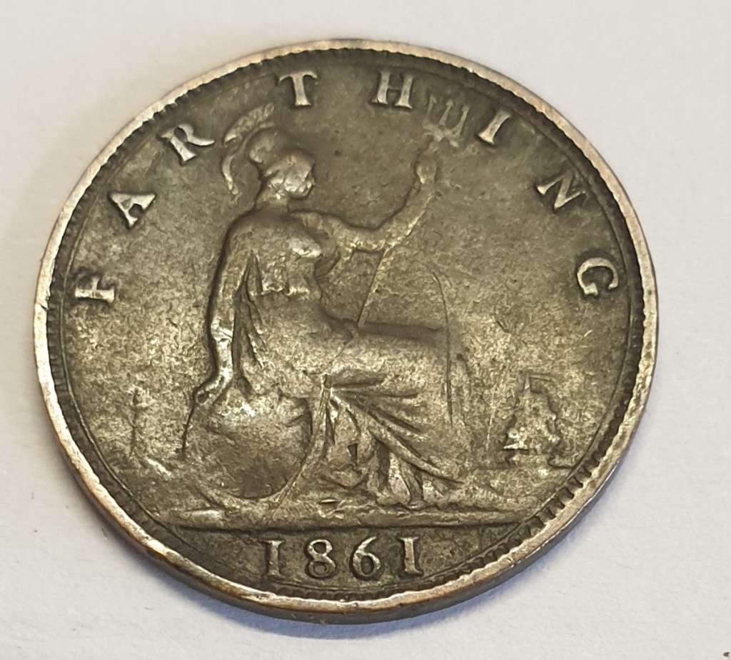 3 x Farthings 1861,1939 and 1943 !!!! Bid is for all 3 coins as per images !!