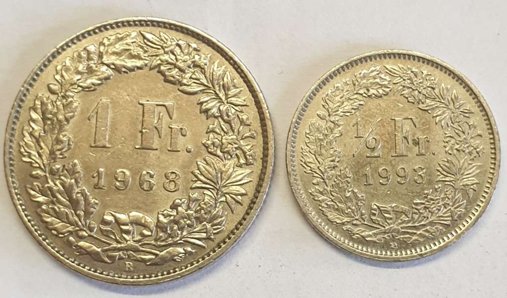 2 x Coins of Switzerland as per images!!