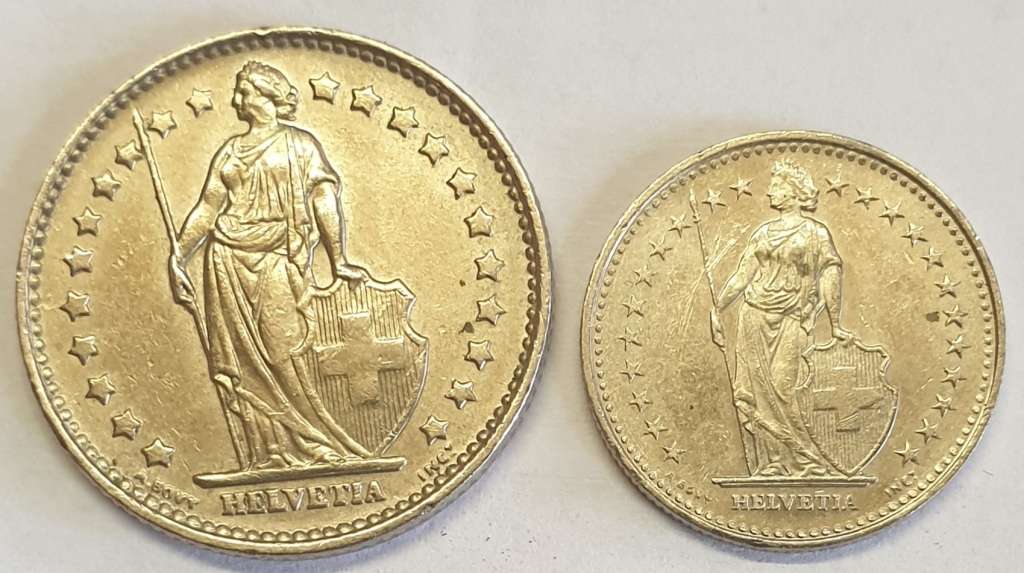2 x Coins of Switzerland as per images!!