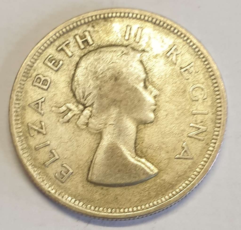 1956 Two and a Half Shillings Silver Coin as per images !!