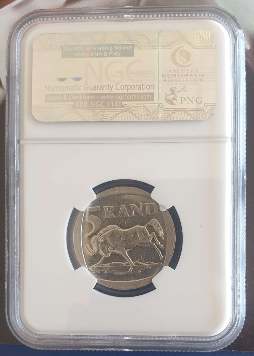 2000 Mandela R5 NGC Graded AU55 Plus a Madiba Legacy Series Comic Book as per images!!