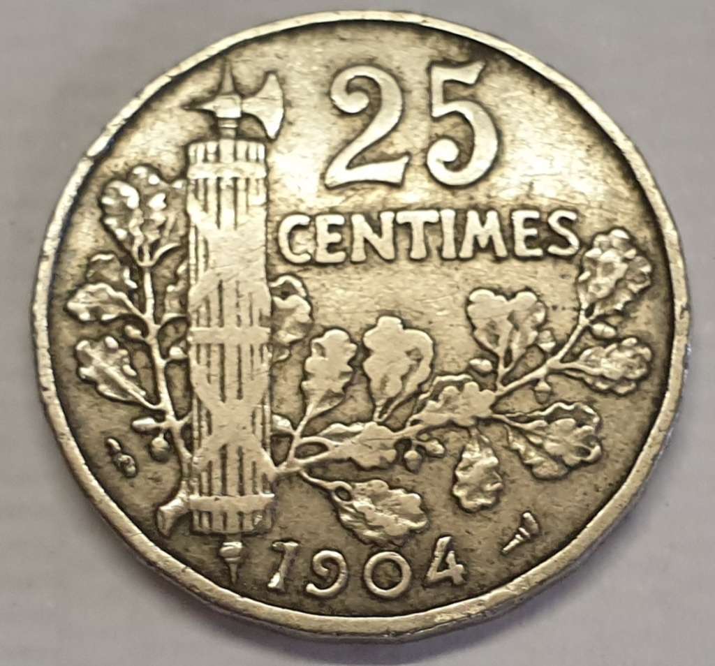 1904 France 25 Centimes as per images !!!