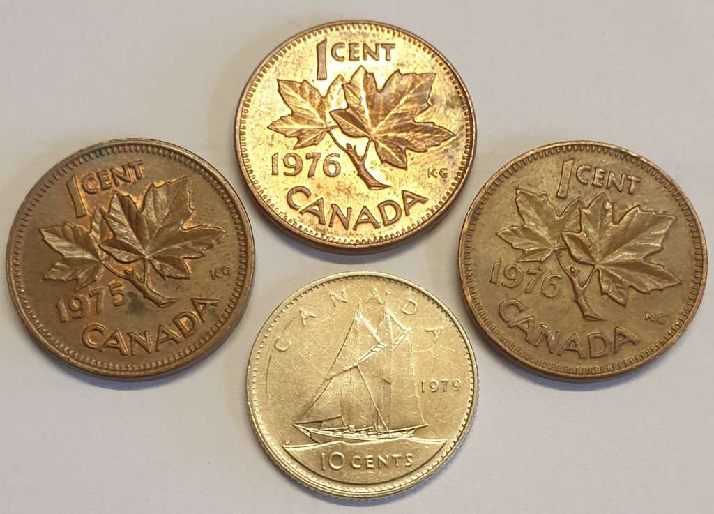 Canada Coins x 4 as per images !!!Bid is for the 4 coins !!!!