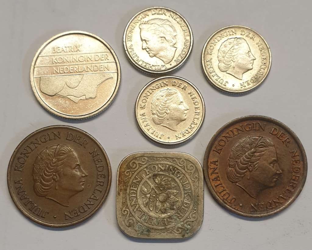 Nederlands Coins as per images !!! Bid is for the Lot of 7 coins !!!