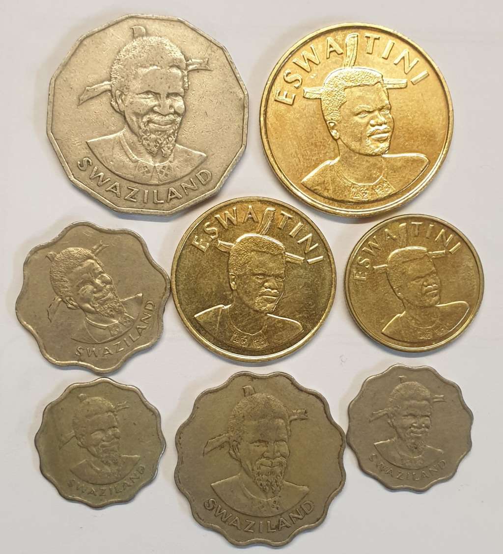 Swaziland Coins x 8 as per images !!!Bid is for the Lot !!!