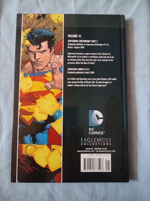 DC EAGLEMOSS HARD COVER COMIC - VOLUME #41 SUPERMAN - BIRTHRIGHT PART 2(NM)