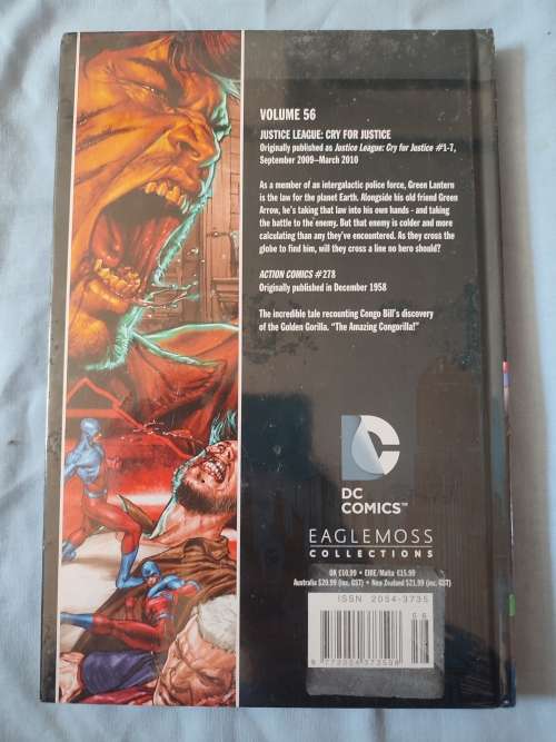 DC EAGLEMOSS HARD COVER COMIC - VOLUME #56 JUSTICE LEAGUE - CRY FOR JUSTICE (NM)