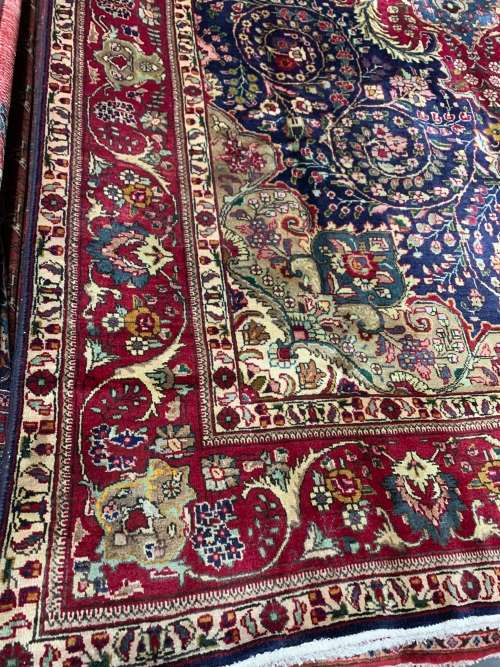 Beautiful Hand Knotted TabrizSize: 3.5 X 2.42 MeterNo: A13