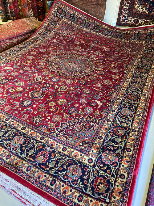 Antique Persian Carpet Hand Knotted Over 45 Years OldSize 3.95 X 3.00 meter Lot 70