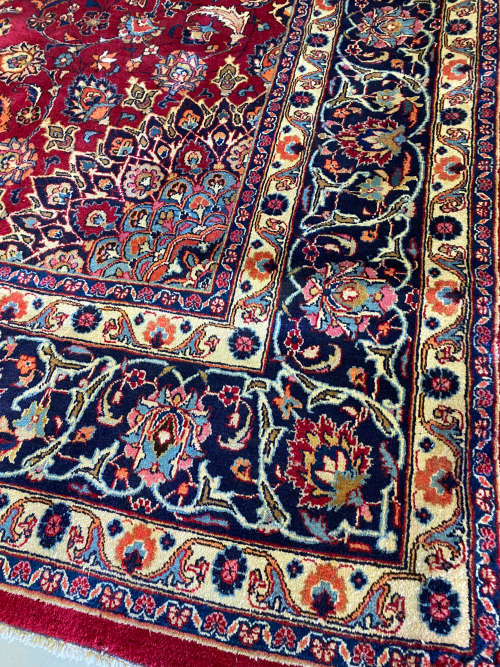 Antique Persian Carpet Hand Knotted Over 45 Years OldSize 3.95 X 3.00 meter Lot 70