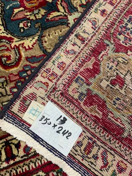 Beautiful Hand Knotted TabrizSize: 3.5 X 2.42 MeterNo: A13