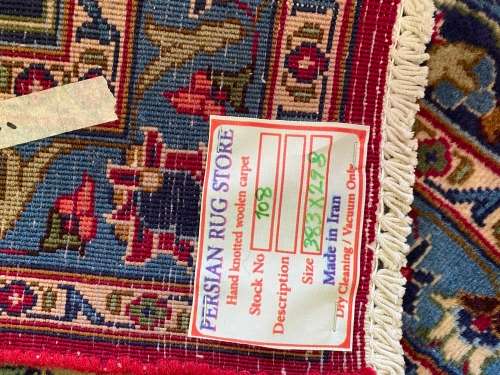 Old Persian Carpet (3.83x2.98 meter)No: 108