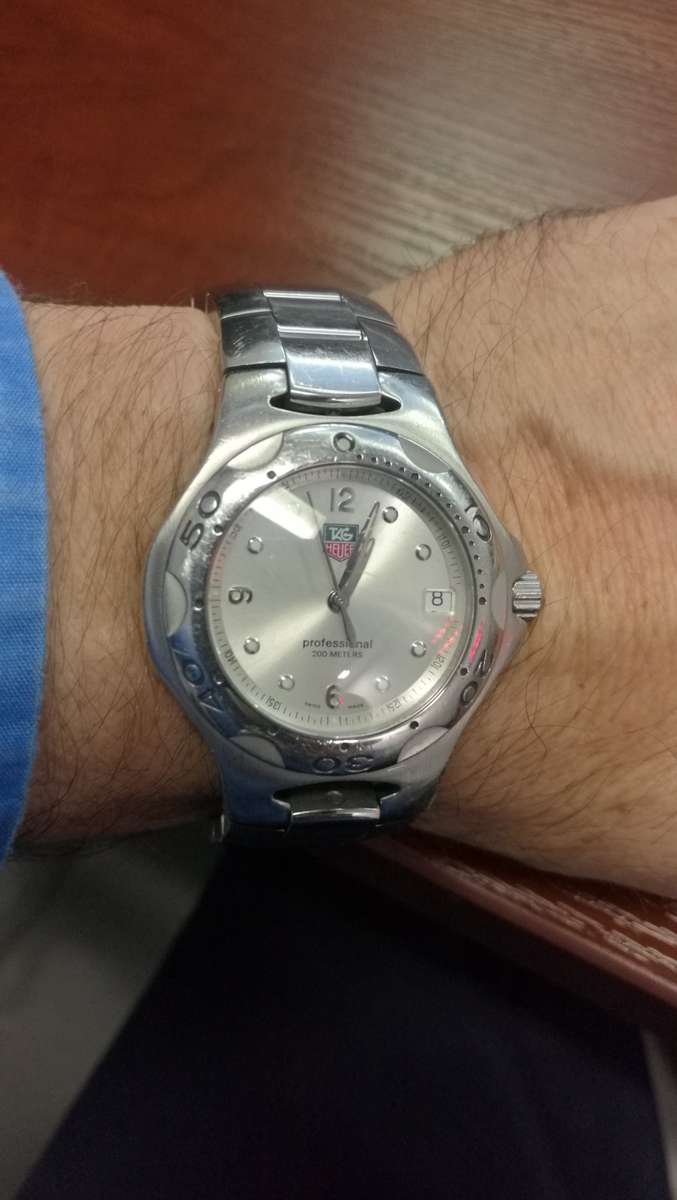 ### Swiss made with precision Tag Heuer Kirium Gents White/pearl Dial watch pre owned ###