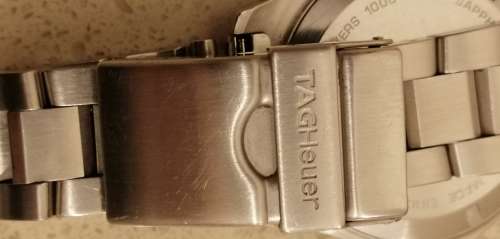 ### Reduced again - Tag Heuer Gents size Aquaracer watch preloved Model WAF1111 with extra links ###