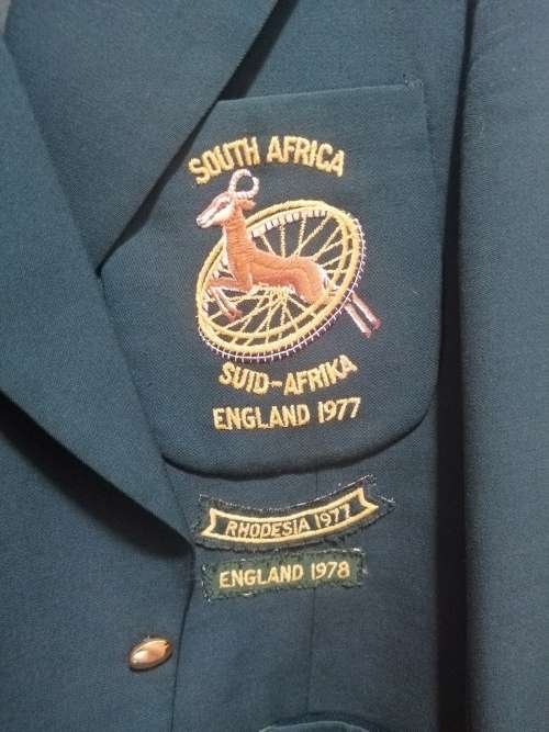 ### - R1 no reserve!! - 3 x sporting Blazers  and badges Springbok history memorabilia  ###