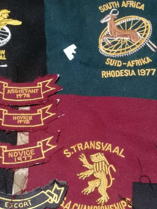 ### - R1 no reserve!! - 3 x sporting Blazers  and badges Springbok history memorabilia  ###