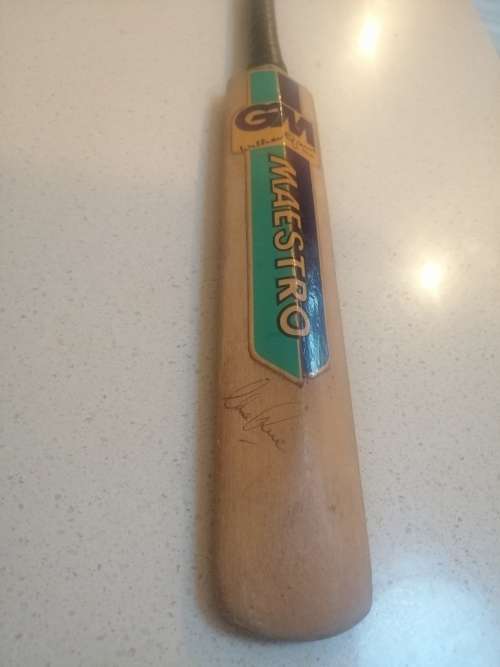 # 1990 s Protea Miniature Cricket bat signed,+ Miniature 2003 World cup cricket bat digital signed #