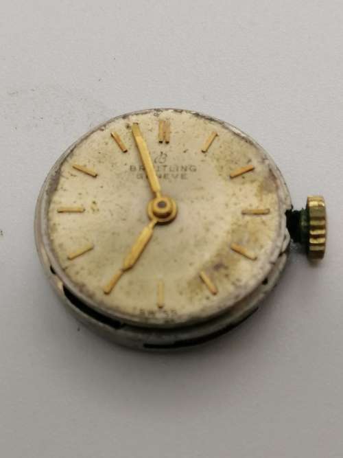 ## Breitling Swiss perfection, Ladies wind up inner working watch, movement only, spare parts? ##