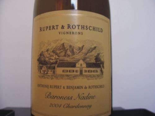 L@@K!! 2004 Rupert and Rothschild Baroness Nadine Chardonnay PART OF A LARGE COLLECTION ON BOB!!!!!