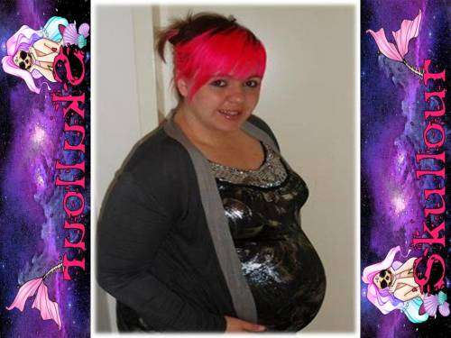 Neon pink SKullour Hair colour