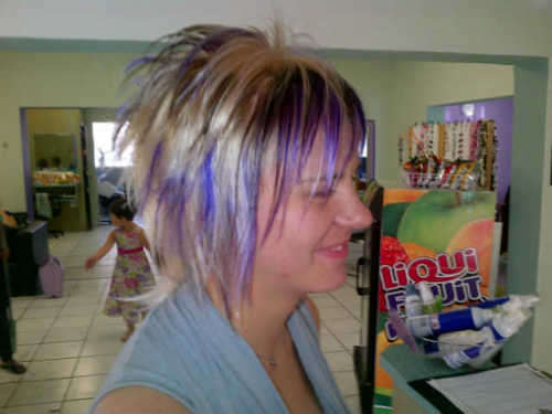 Dark purple Skullour Hair colour