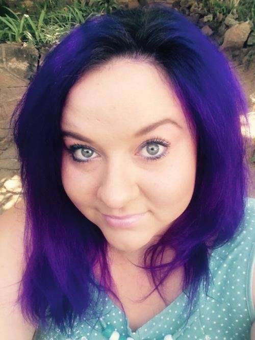 Dark purple Skullour Hair colour