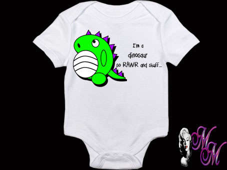 I'm a dinosaur so RAWR and stuff.. - Onesie