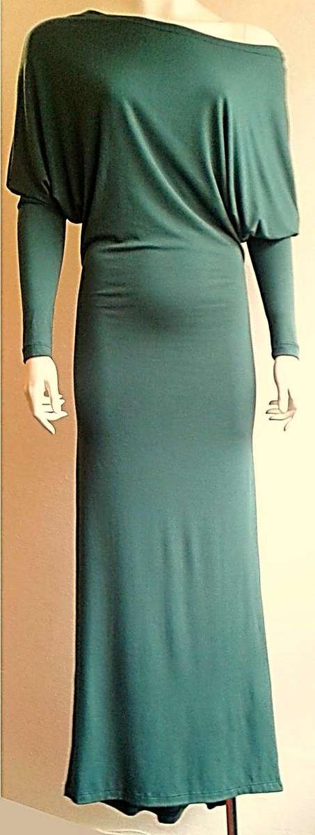 Green Fishtail Maxi Dress - Size 12/36