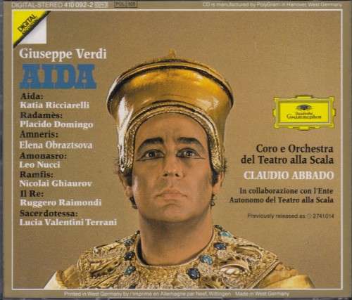 Verdi: Aida - Katia Ricciarelli, Placido Domingo, (Box Set 3 disks and Booklet)