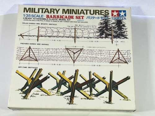 Tamiya 1/35 Scale Military Miniatures Barricade Set