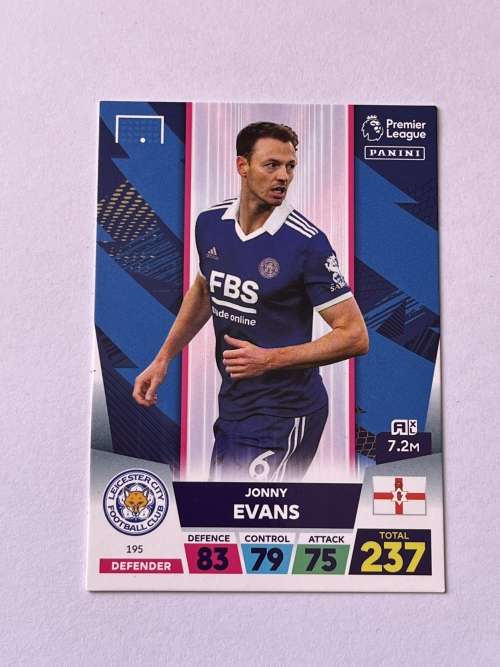 Panini Premier League Adrenalyn XL 2023 Soccer Card 195 Jonny Evans