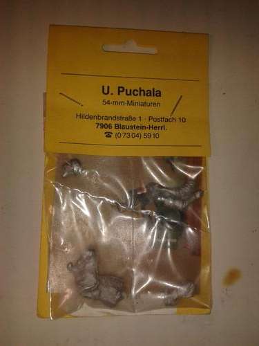 U. Puchala 54mm metal figure x 2 "paratrooper + paratrooper rifleman"