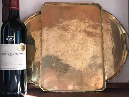 WOW!!! BEAUTIFUL TWO BRASS TRAYS