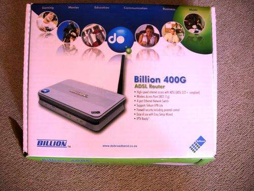 Telkom Billion 400g adsl router