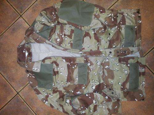 Choc-chip desert camo Slangvel Parabat type field jacket