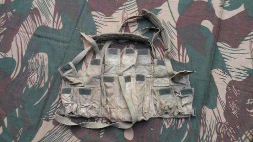 Unknown/Unidentified SADF style olive green chest webbing - period piece (private purchase?)