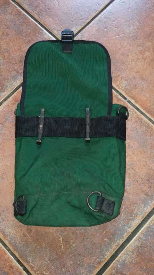 rare SADF era 32 Bn ALICE webbing "emerald green" large nylon pouch (original)