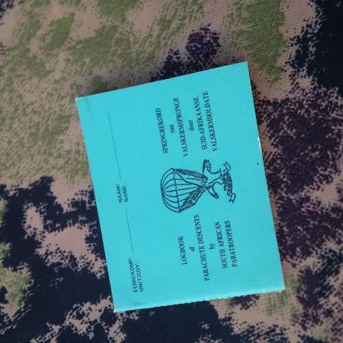 SADF logbook of para decents log book - mint unused!