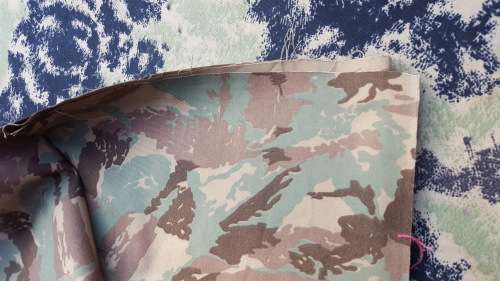 1m piece pristine 32 Bn winter pattern camo uniform cloth - unused (not faded/ not ex-curtains)