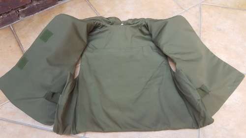 used (issued) Executive Outcomes olive green XL Split-front body armour - Angola campaign era