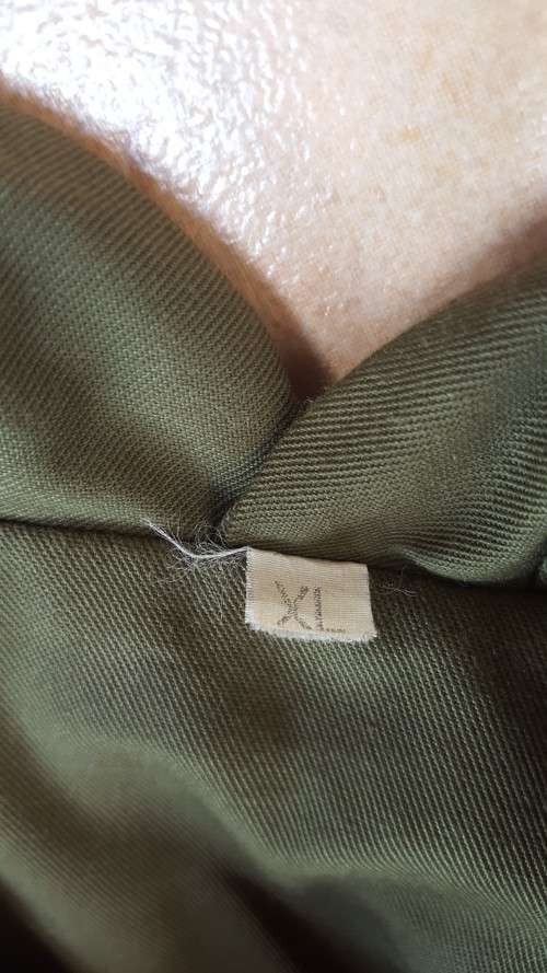 used (issued) Executive Outcomes olive green XL Split-front body armour - Angola campaign era