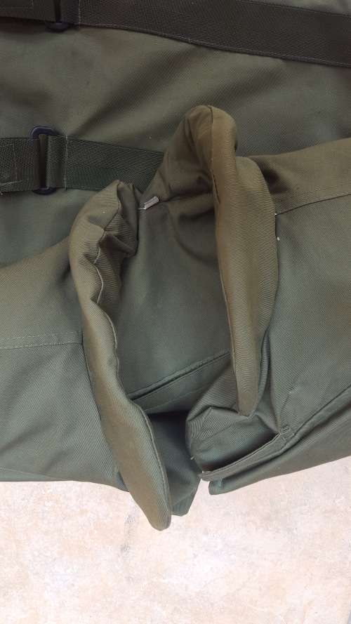 used (issued) Executive Outcomes olive green XL Split-front body armour - Angola campaign era