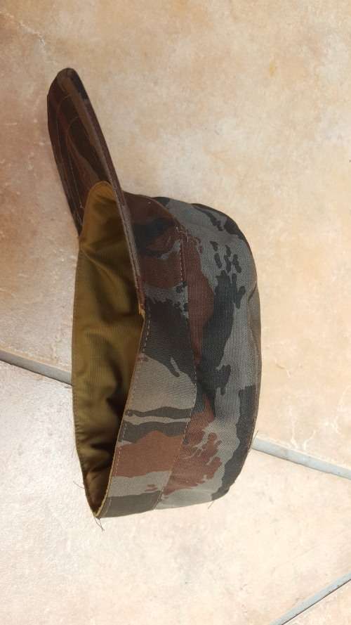 REPRODUCTION FAPLA grey lizard camo (Recce copy camo cloth) camo Cuban style hard brim cap size 59